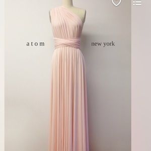 infinity dress light peach